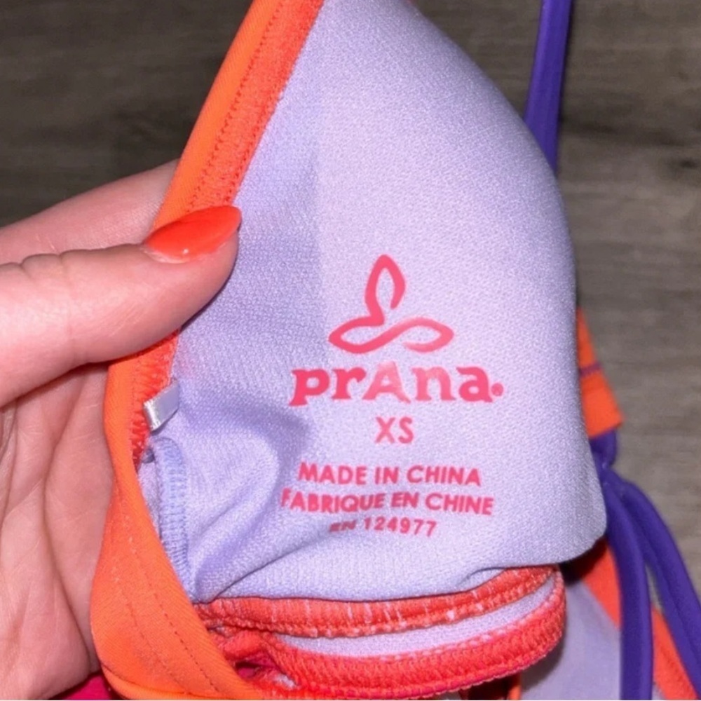 Prana Aleka Halter Racerback Tankini Swim Top Azalea Pink - Picture 4 of 5